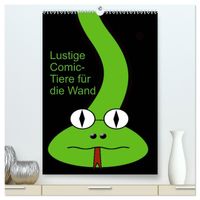 Buch Cover Lustige Comic-Tiere für die Wand (hochwertiger Premium Wandkalender 2024 DIN A2 hoch), Kunstdruck in Hochglanz