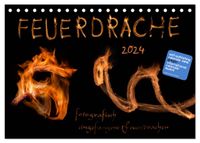 Buch Cover Feuerdrache (Tischkalender 2024 DIN A5 quer), CALVENDO Monatskalender