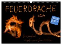 Buch Cover Feuerdrache (Wandkalender 2024 DIN A3 quer), CALVENDO Monatskalender
