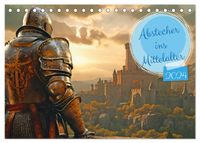 Buch Cover Abstecher ins Mittelalter (Tischkalender 2024 DIN A5 quer), CALVENDO Monatskalender