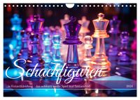 Buch Cover Schachfiguren in Freizeitkleidung (Wandkalender 2024 DIN A4 quer), CALVENDO Monatskalender