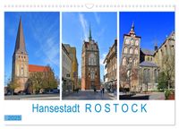 Buch Cover Hansestadt ROSTOCK, das Tor zur Ostsee (Wandkalender 2025 DIN A3 quer), CALVENDO Monatskalender