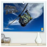 Buch Cover Helikopter in Aktion (hochwertiger Premium Wandkalender 2025 DIN A2 quer), Kunstdruck in Hochglanz