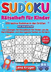 Buch Cover Sudoku Rätselheft für Kinder ab 6 Jahren