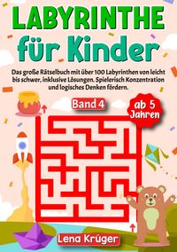 Buch Cover Labyrinthe für Kinder ab 5 Jahren - Band 4