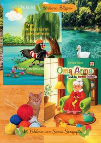Buch Cover Doppelband: Frau Amsel lernt schwimmen + Oma Anna und die bunten Socken