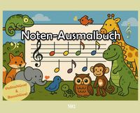 Buch Cover Noten-Ausmalbuch