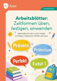 Buch Cover Arbeitsblätter Zeitformen üben, festigen, anwenden