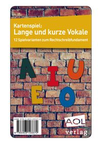 Buch Cover Kartenspiel: Lange und kurze Vokale