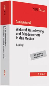Buch Cover Widerruf, Unterlassung und Schadensersatz in den Medien