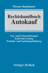 Buch Cover Rechtshandbuch Autokauf