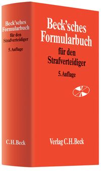 Buch Cover Beck'sches Formularbuch für den Strafverteidiger