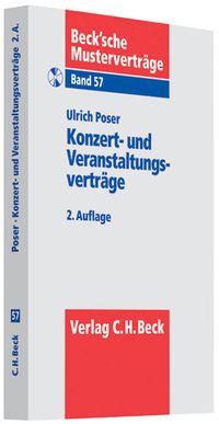 Buch Cover Konzert- und Veranstaltungsverträge