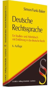Buch Cover Deutsche Rechtssprache