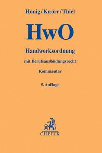 Buch Cover Handwerksordnung. HwO