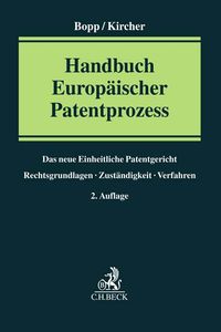 Buch Cover Handbuch Europäischer Patentprozess