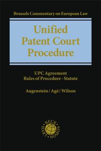 Buch Cover Unified Patent Court Procedure