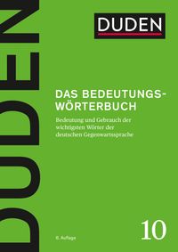 Buch Cover Das Bedeutungswörterbuch