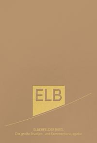 Buch Cover Elberfelder Bibel. Die große Studien- und Kommentarausgabe Leder mit Goldschnitt