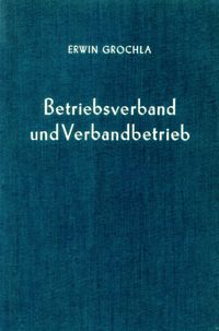 Buch Cover Betriebsverband und Verbandbetrieb.