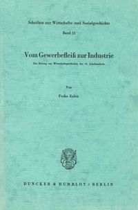Buch Cover Vom Gewerbefleiß zur Industrie.