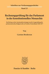 Buch Cover Rechnungsprüfung für das Parlament in der konstitutionellen Monarchie.