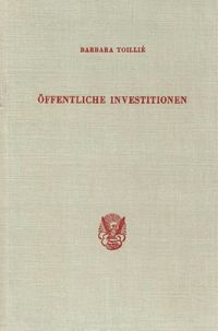 Buch Cover Öffentliche Investitionen.