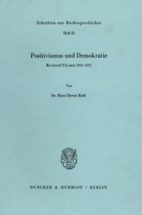 Buch Cover Positivismus und Demokratie.