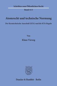 Buch Cover Atomrecht und technische Normung.
