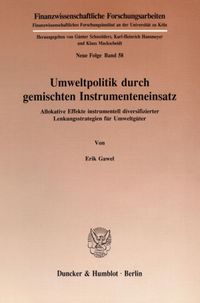 Buch Cover Umweltpolitik durch gemischten Instrumenteneinsatz.