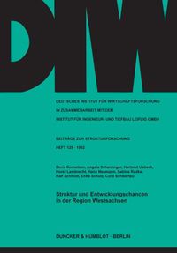 Buch Cover Struktur und Entwicklungschancen in der Region Westsachsen.