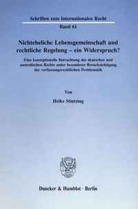 Buch Cover Nichteheliche Lebensgemeinschaft und rechtliche Regelung - ein Widerspruch?