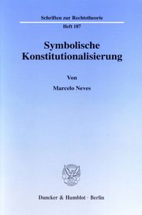 Buch Cover Symbolische Konstitutionalisierung.