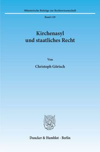 Buch Cover Kirchenasyl und staatliches Recht.