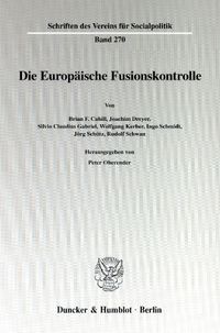 Buch Cover Die Europäische Fusionskontrolle.