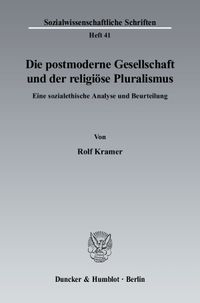 Buch Cover Die postmoderne Gesellschaft und der religiöse Pluralismus.