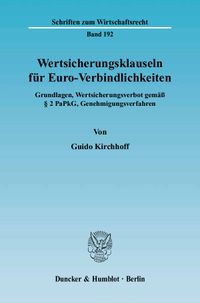 Buch Cover Wertsicherungsklauseln für Euro-Verbindlichkeiten.