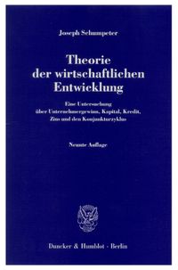 Buch Cover Theorie der wirtschaftlichen Entwicklung.