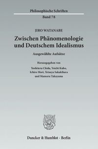 Buch Cover Zwischen Phänomenologie und Deutschem Idealismus.