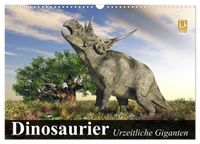 Buch Cover Dinosaurier. Urzeitliche Giganten (Wandkalender 2025 DIN A3 quer), CALVENDO Monatskalender