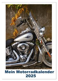 Buch Cover Mein Motorradkalender (Wandkalender 2025 DIN A2 hoch), CALVENDO Monatskalender