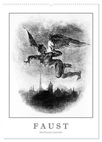 Buch Cover Faust - Weltliteraturkalender (Wandkalender 2025 DIN A2 hoch), CALVENDO Monatskalender