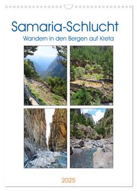 Buch Cover Samaria-Schlucht - Wandern in den Bergen auf Kreta (Wandkalender 2025 DIN A3 hoch), CALVENDO Monatskalender