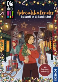 Buch Cover Die drei !!!, Diebstahl im Weihnachtsdorf