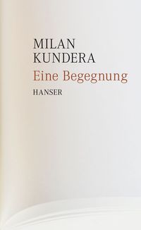 Buch Cover Eine Begegnung