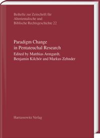 Buch Cover Paradigm Change in Pentateuchal Research