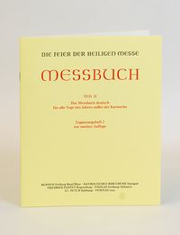 Buch Cover Die Feier der Heiligen Messe - Messbuch