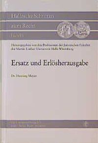 Buch Cover Ersatz und Erlösherausgabe