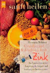 Buch Cover Gesundheit und Wohlbefinden durch Zink