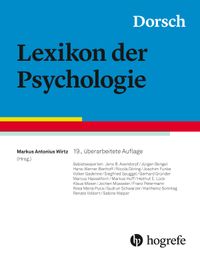 Buch Cover Dorsch - Lexikon der Psychologie